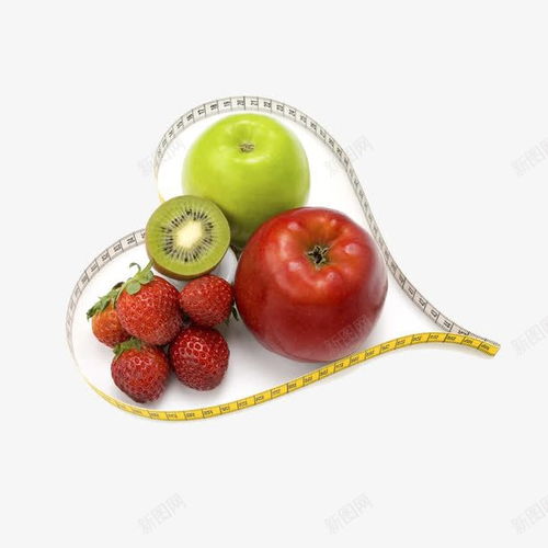 平面電商創(chuàng)意營(yíng)銷 愛心水果拼盤與高清PNG素材的完美搭配